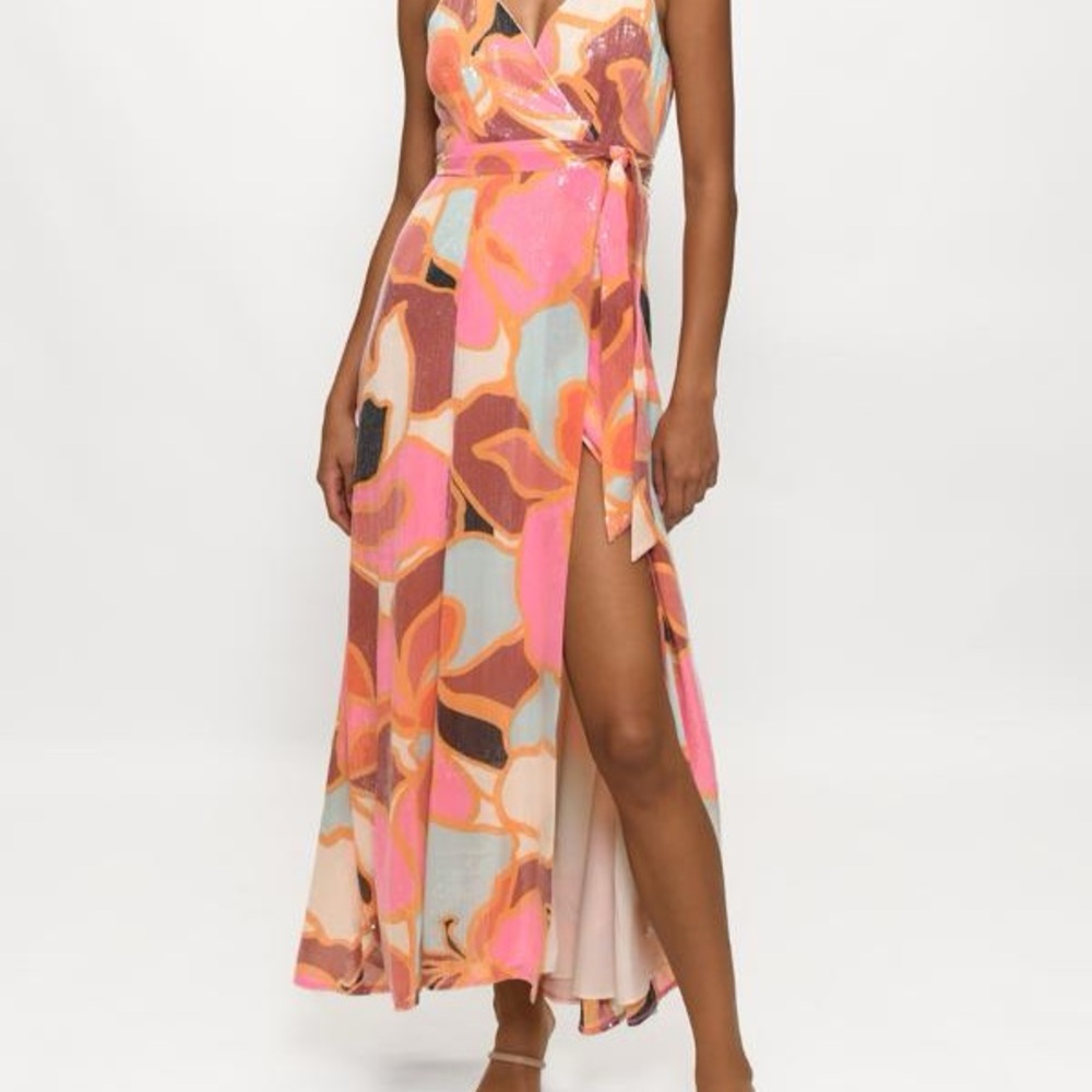 Hutch Multicolor Wrap Dress